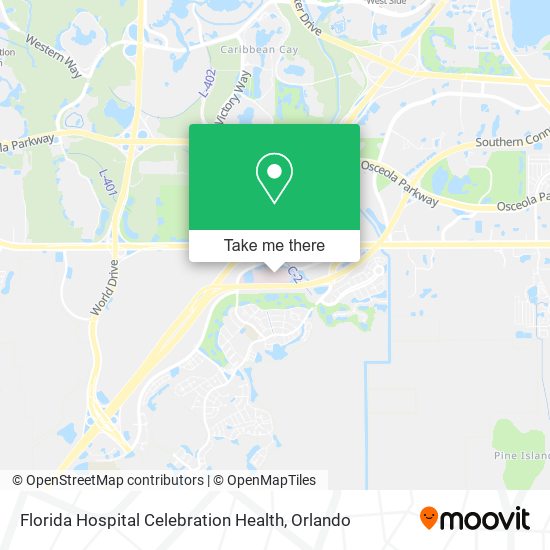 Florida Hospital Celebration Health map