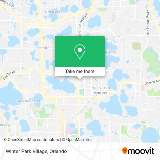 Mapa de Winter Park Village