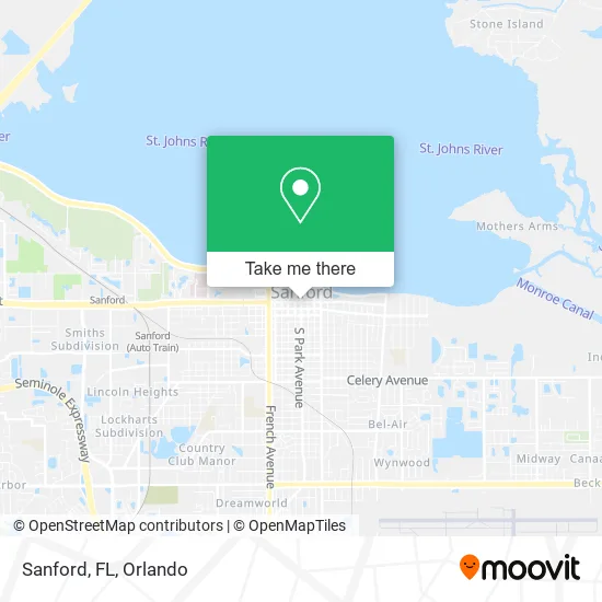 Sanford, FL map