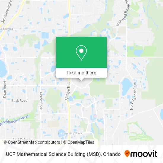 Mapa de UCF Mathematical Science Building (MSB)