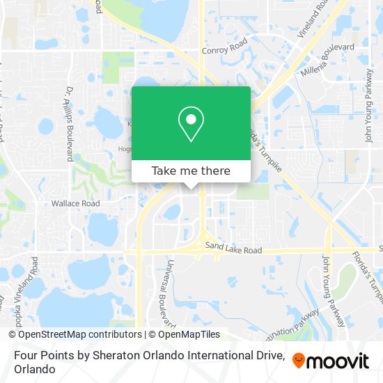 Four Points by Sheraton Orlando International Drive map