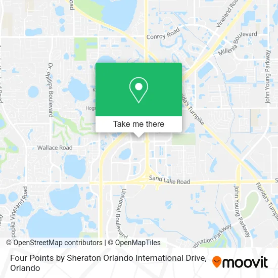 Mapa de Four Points by Sheraton Orlando International Drive