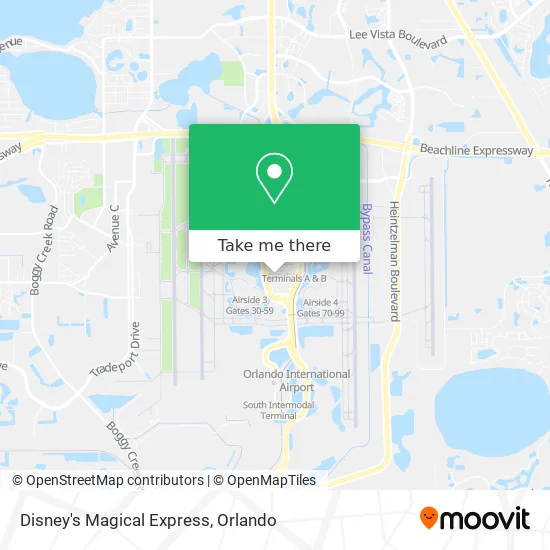 Disney's Magical Express map