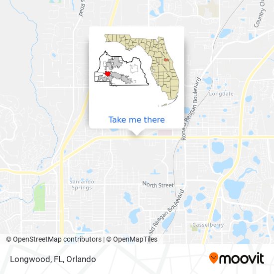 Longwood, FL map