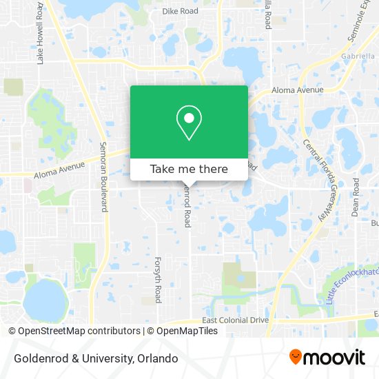 Goldenrod & University map