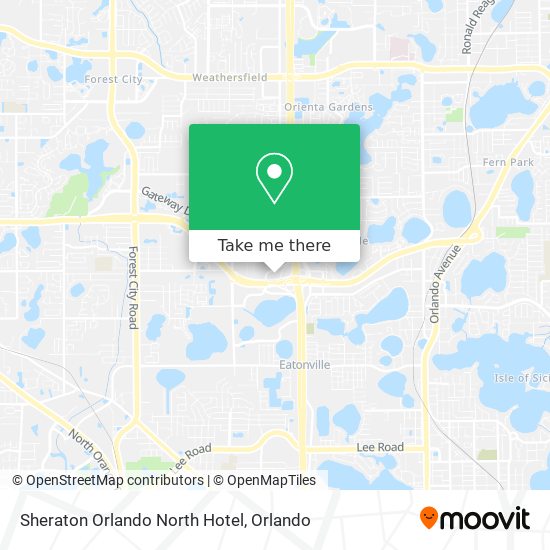 Sheraton Orlando North Hotel map