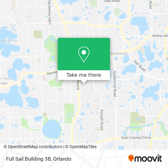 Full Sail Building 3B map