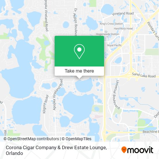 Corona Cigar Company & Drew Estate Lounge map
