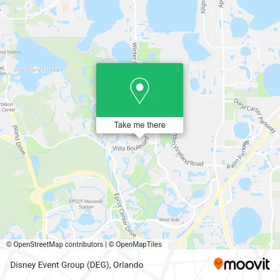 Disney Event Group (DEG) map