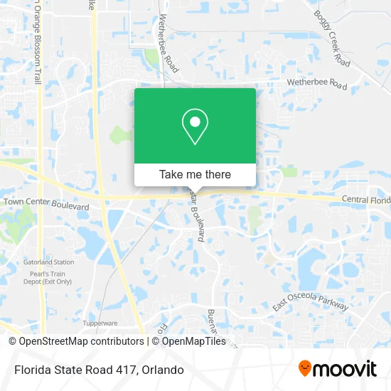 Mapa de Florida State Road 417