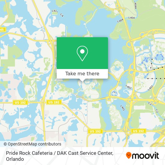 How To Get To Pride Rock Cafeteria Dak Cast Service Center In Bay Lake By Bus Moovit