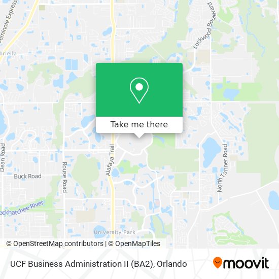 UCF Business Administration II (BA2) map