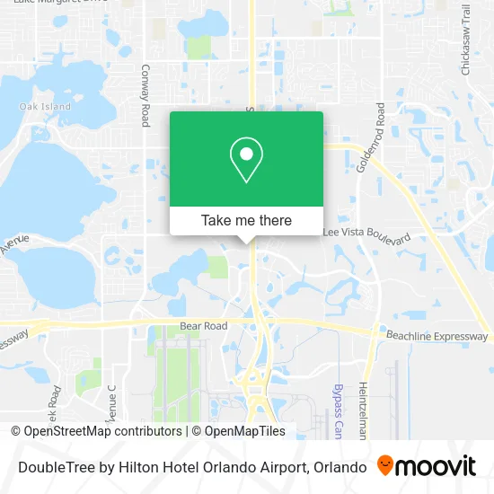 Mapa de DoubleTree by Hilton Hotel Orlando Airport