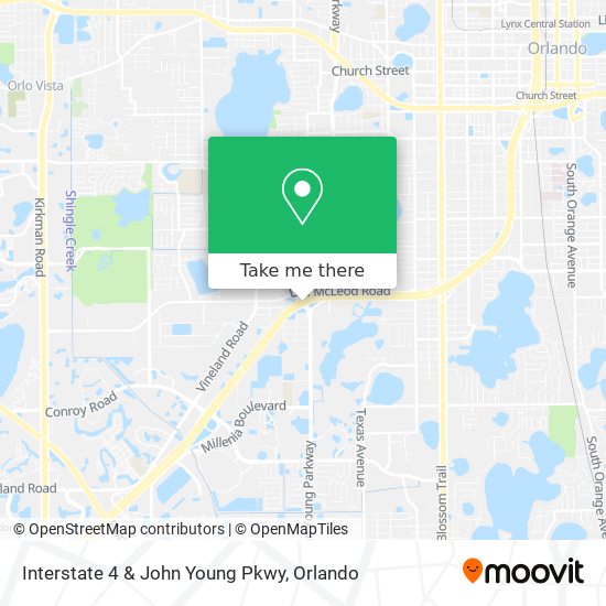 Mapa de Interstate 4 & John Young Pkwy