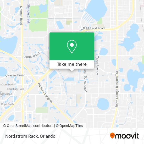 Nordstrom Rack map