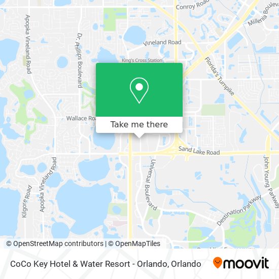 CoCo Key Hotel & Water Resort - Orlando map