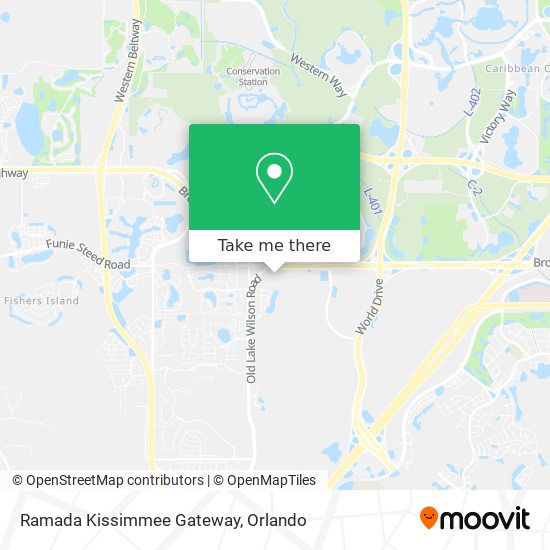 Ramada Kissimmee Gateway map