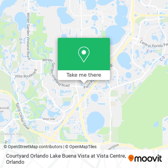 Courtyard Orlando Lake Buena Vista at Vista Centre map