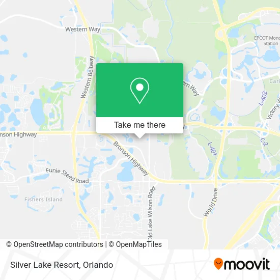 Silver Lake Resort map