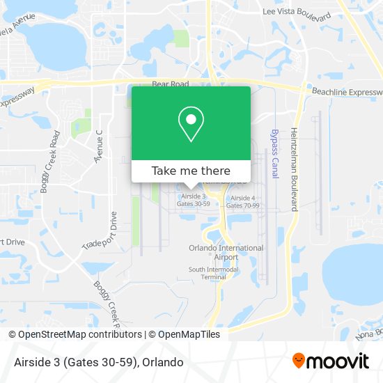 Mapa de Airside 3 (Gates 30-59)