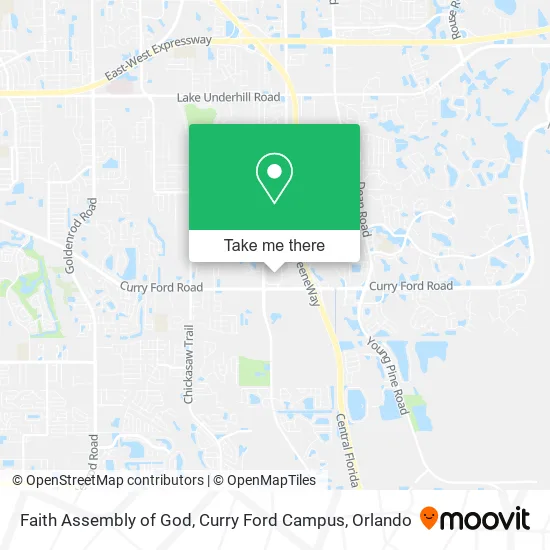 Faith Assembly of God, Curry Ford Campus map