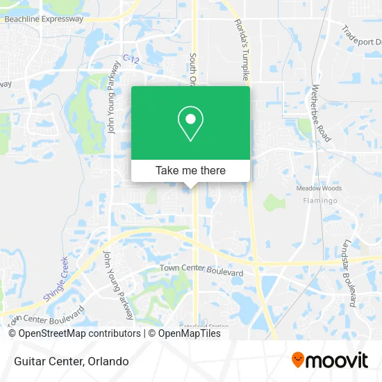 Guitar Center map