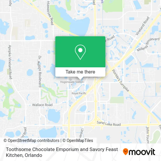 Toothsome Chocolate Emporium and Savory Feast Kitchen map