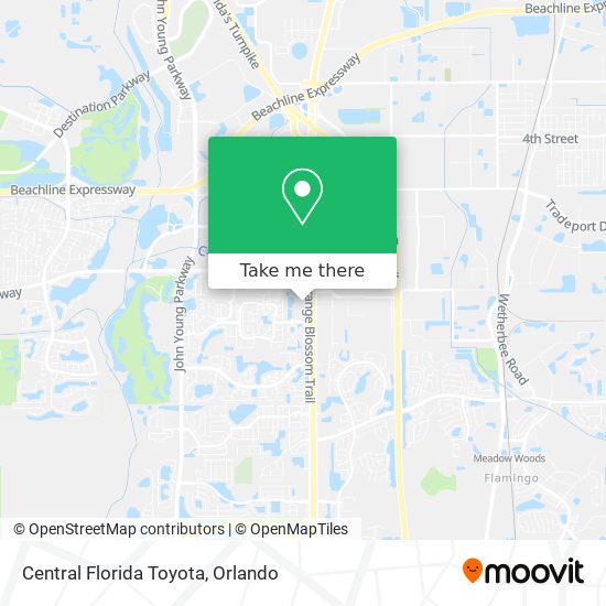 Mapa de Central Florida Toyota