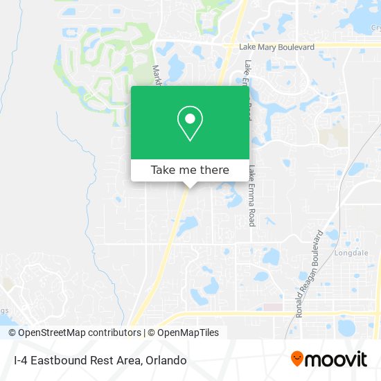 I-4 Eastbound Rest Area map