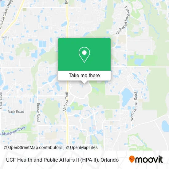 Mapa de UCF Health and Public Affairs II (HPA II)