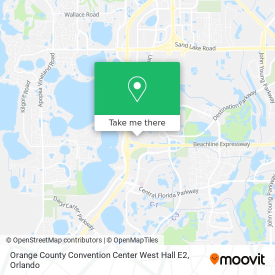 Orange County Convention Center West Hall E2 map