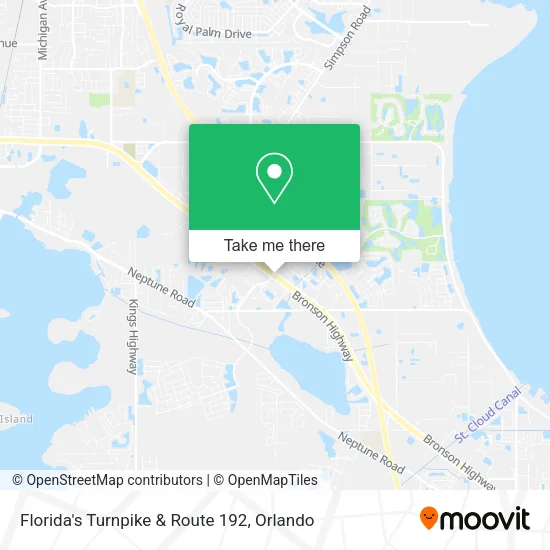 Mapa de Florida's Turnpike & Route 192