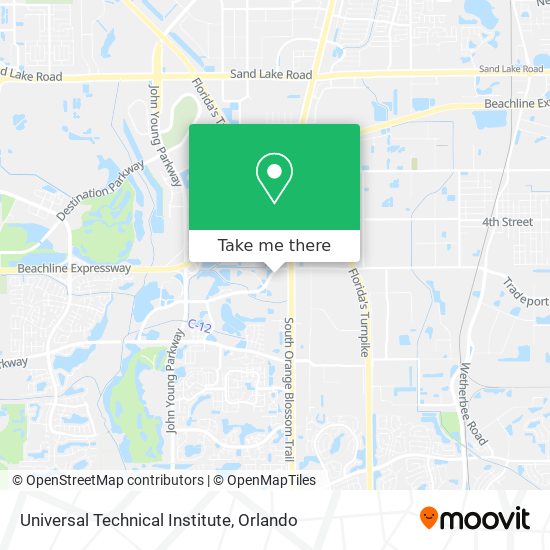 Universal Technical Institute map