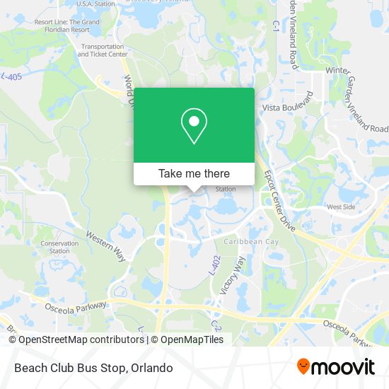 Mapa de Beach Club Bus Stop
