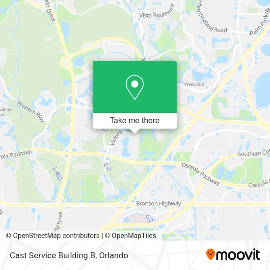 Mapa de Cast Service Building B