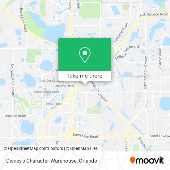 Disney's Character Warehouse map