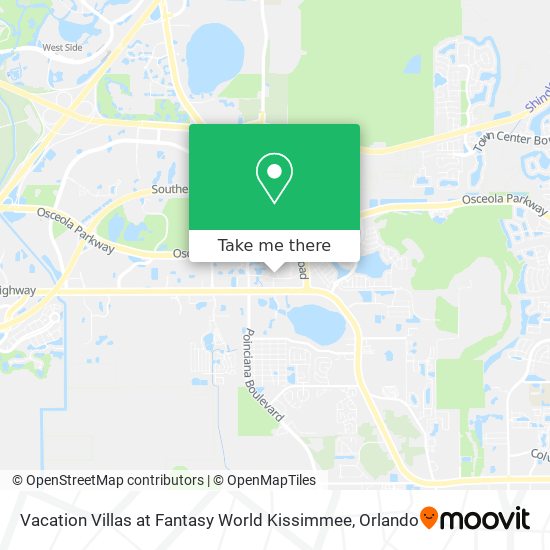 Vacation Villas at Fantasy World Kissimmee map