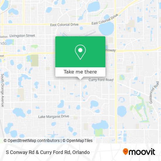 S Conway Rd & Curry Ford Rd map