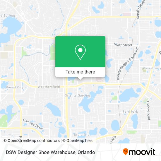 Mapa de DSW Designer Shoe Warehouse