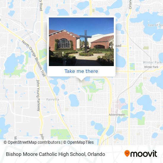 Bishop Moore Catholic High School map