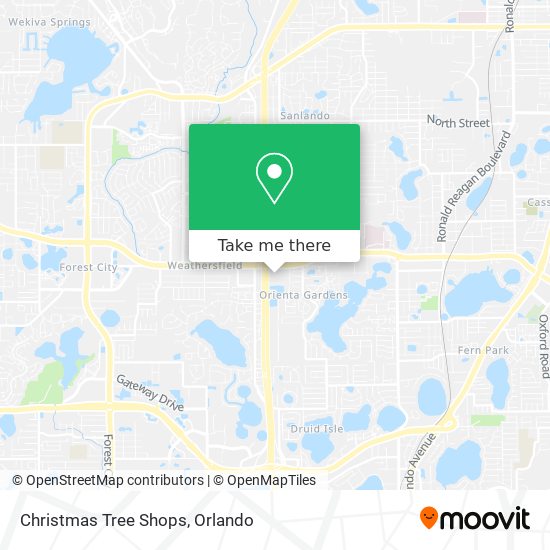 Christmas Tree Shops map