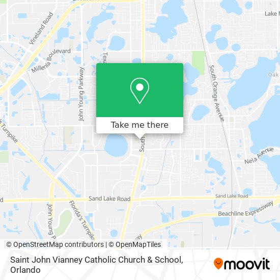 Saint John Vianney Catholic Church & School map