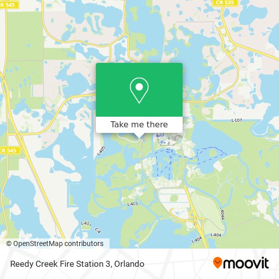 Reedy Creek Fire Station 3 map