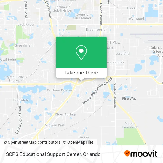 SCPS Educational Support Center map