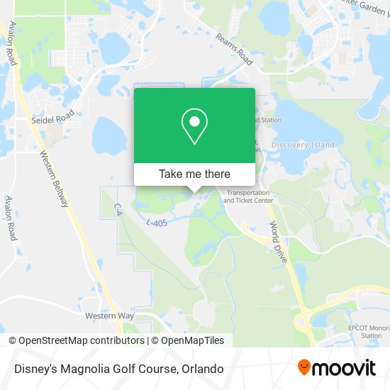 Disney's Magnolia Golf Course map