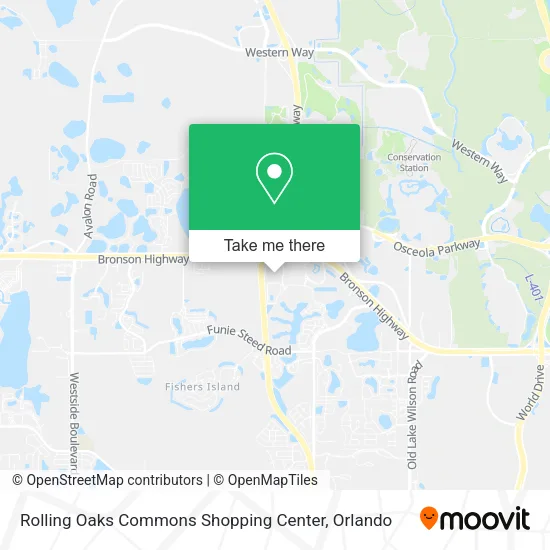 Rolling Oaks Commons Shopping Center map