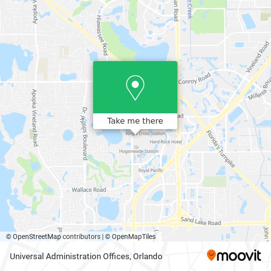 Universal Administration Offices map