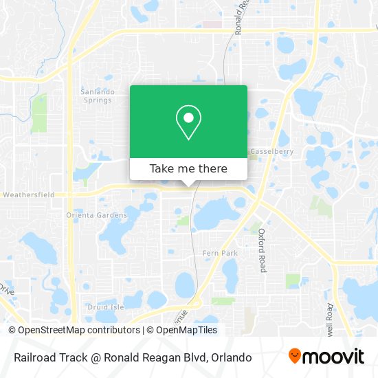 Railroad Track @ Ronald Reagan Blvd map