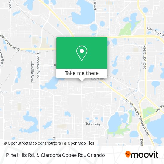Mapa de Pine Hills Rd. & Clarcona Ocoee Rd.