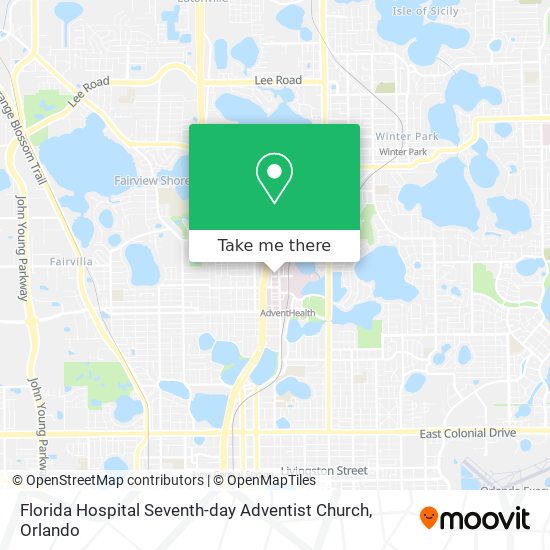 Florida Hospital Seventh-day Adventist Church map